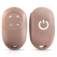 for Fiat 500 500e 2023 car remote key case silicone chain key cover holder 4 buttons protecor shell fob