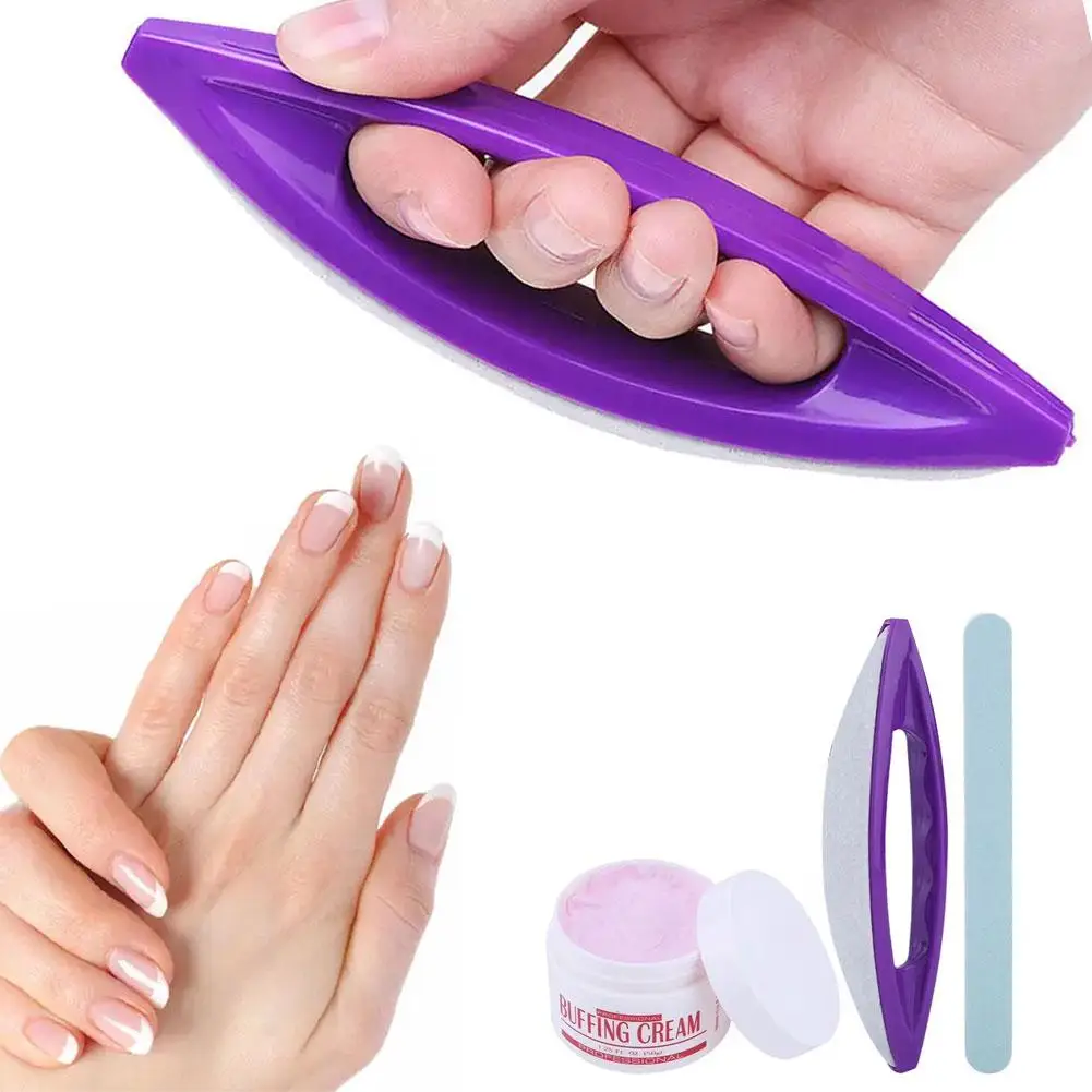 Nail Buffer Polijsten Waxen Bestand Polish Tool Gemaakt Van Het Schapenleer Voor Nail Art Buffing Manicure Nailfile Gereedschap R9Q2