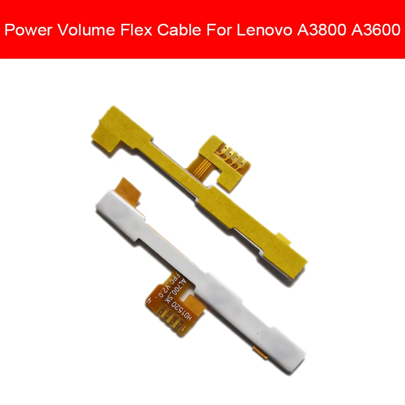 

Power & Volume Flex Cable For Lenovo A3800 A3600 Audio Control Connector Side Key Switch Button Connector Flex Ribbon Cable