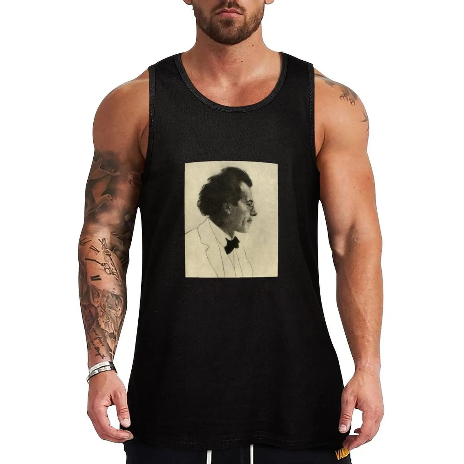 Gustav Mahler by Emil Orlik Tank Top summer clothes man 2024 Men's sports t-shirt Clothing gym shirt man