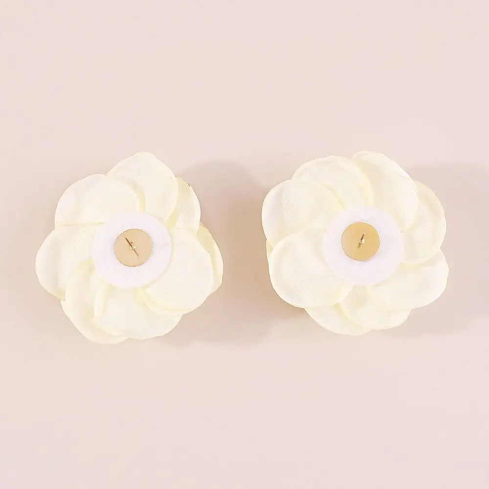 Модные ювелирные изделия, серьги с цветами, вечерние свадебные серьги-гвоздики, преувеличенные большие 6-цветные серьги-капли для девочек