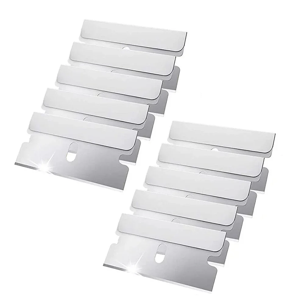 Imagem -06 - Espátula de Limpeza para Vidro Raspador de Cerâmica Removedor de Limpeza Lâminas de Aço Ferramenta de Limpeza com 10 Lâminas Fogão-ferramentas 11 Pcs