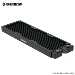 BARROW 28mm Thickness Copper 360mm Radiator Computer Water Discharge Liquid Heat Exchanger G1/4 Threaded use for 12cm Fans