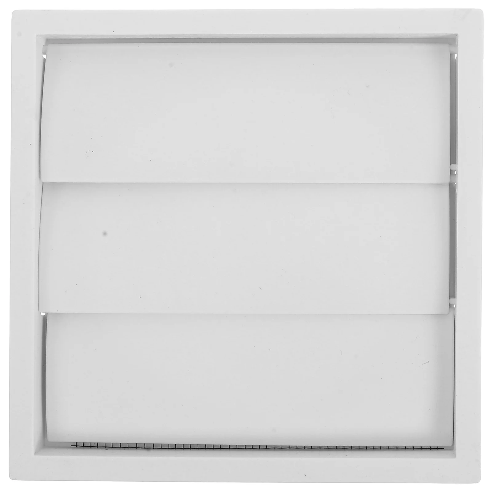 

White Plastic Louvered Air Vent Cover Rainproof Wind-Resistant Dryer Bathroom Exhaust Pipe Outdoor Vent Screen Flap Cap