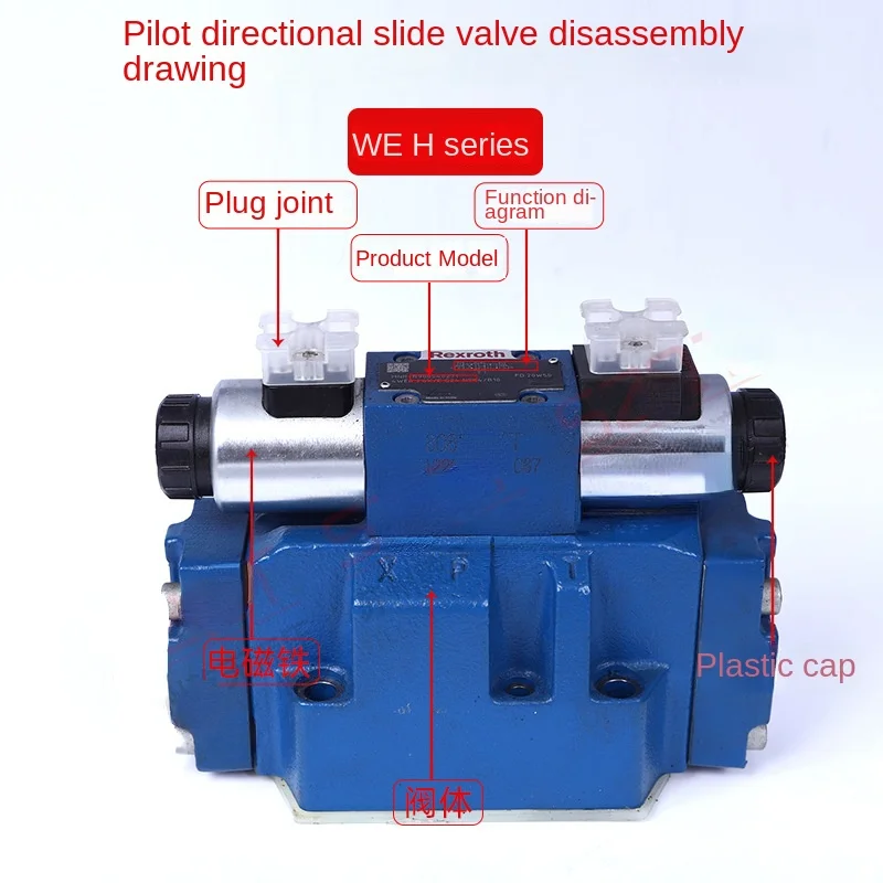 Vanne d'inversion électromagnétique, électro-hydraulique, 4weh16e, 7x, 6eg24n9etk, 4, B10