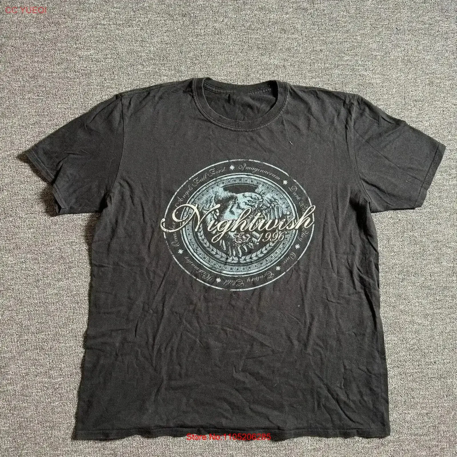 Nightwish Band Tour 1 Sided T Shirt S 5XL BT227 vintage Washed Versatile Stretched Slightly homme Soft Breathable vintage