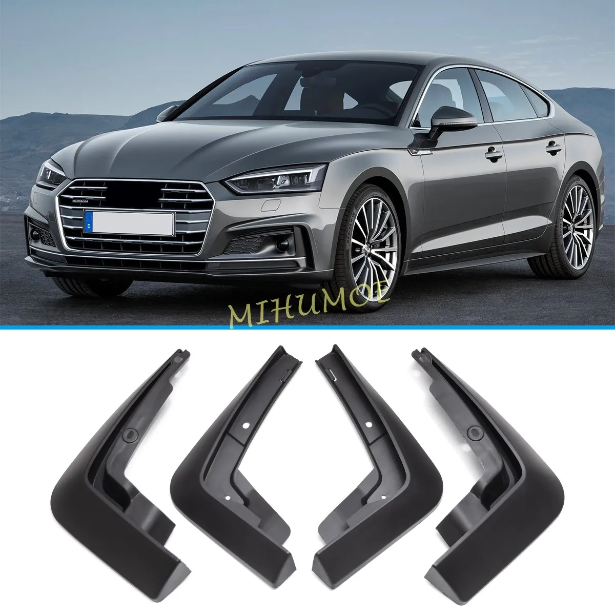 For Audi A5 B9 Sportback 2017-2019 Front Rear Splash Guard Mud Flap Fender Mudflap