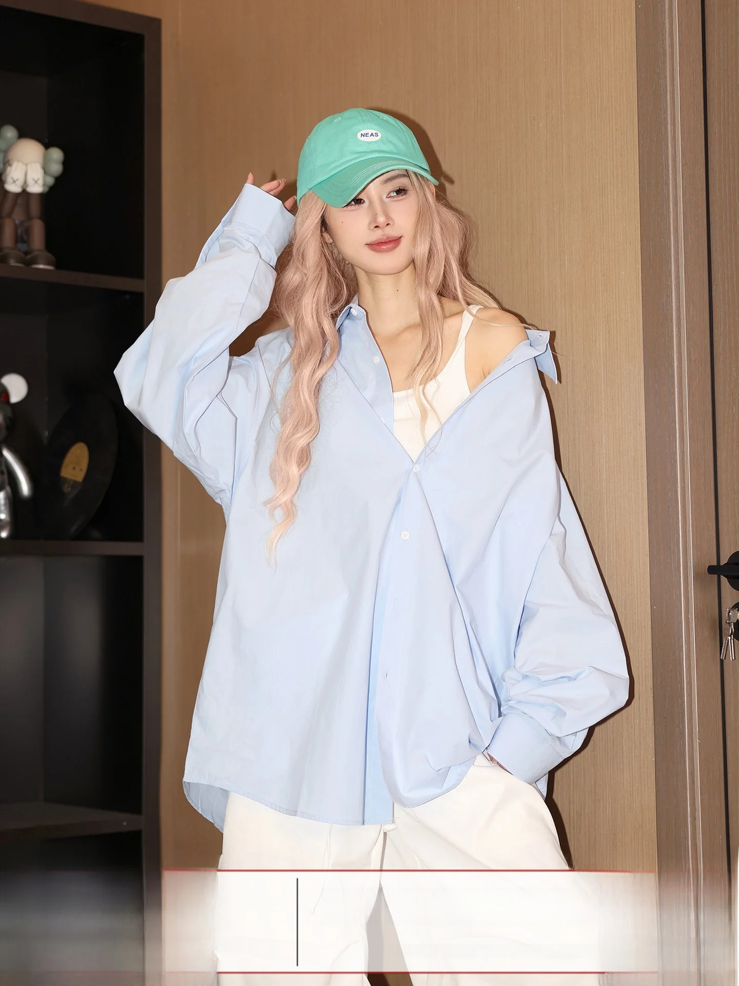 

American Sle Pure Cotton irt Women's Collared Spring Autumn Versatile Small Size Outerwear Casual Long Sve Button up