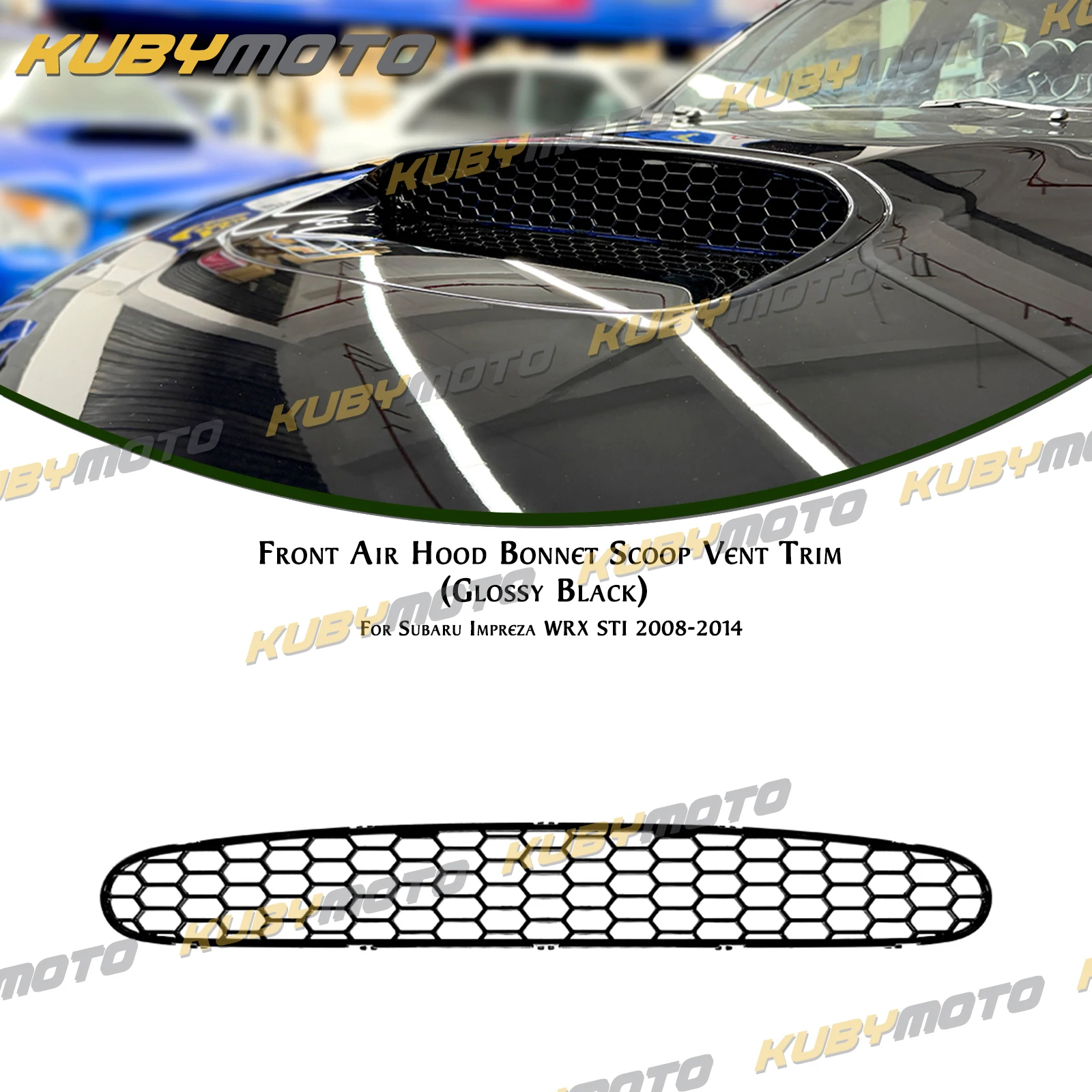 Front Air Vent Intake Grill Scoop Hood Bonnet Dust Cover For Subaru Impreza WRX STI 2008-2014