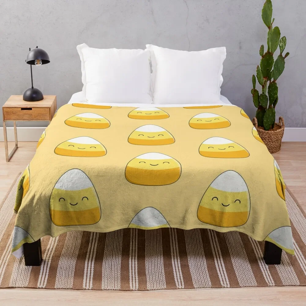 

Cute Candy Corn Throw Blanket Sofa Throw christmas decoration Retros Blankets