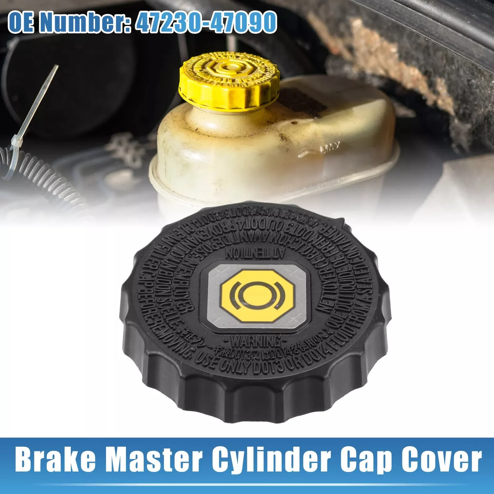 1 X Brake Master Cylinder Reservoir Filler Cap 47230-47090 4723047090 47230-33330 For Toyota For Lexus