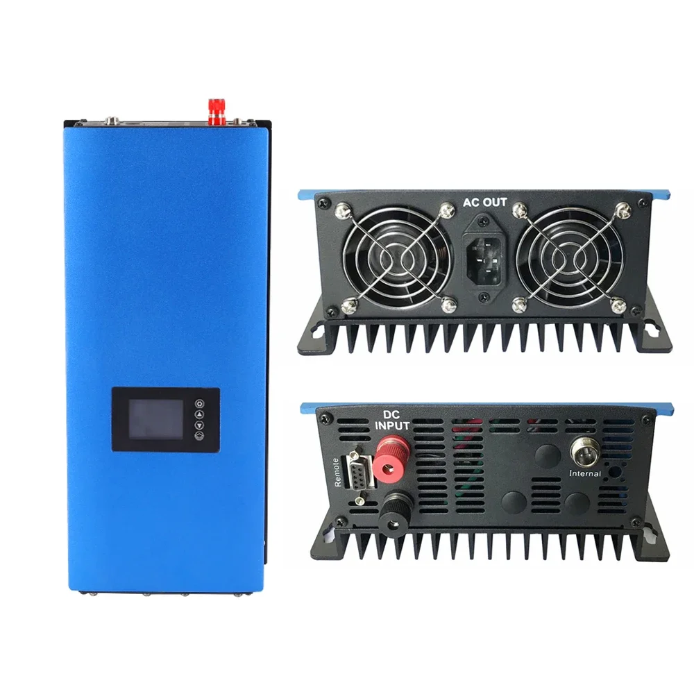 Grid Tie Inverter With Limiter Function,MPPT Pure Sine Wave 45-90V,WIFI optional LCD Display Battery discharge