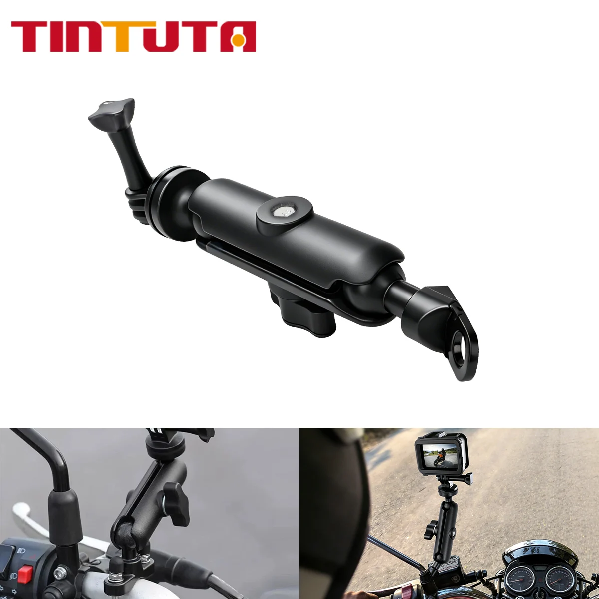 AliExpress NONE Motorcycle Bicycle Camera Holder Aluminum Alloy Handlebar Mirror Mount Bike Bracket for GoPro Hero Insta360 DJI Osmo Action Came