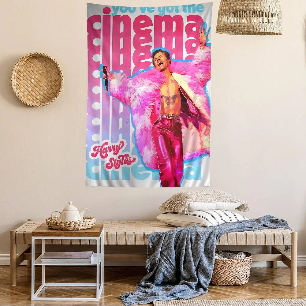 H-Harrys Music Styles Cartoon Tapestry Art Science Fiction Room Home Decor Wall Hanging Sheets