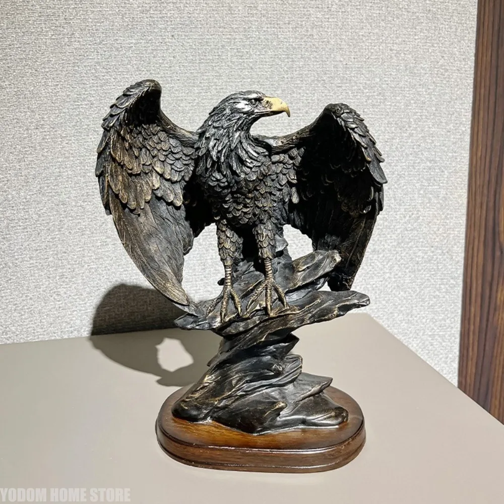Eagle Statue Resin Ornament, Home Decor Office Decor Statue, Symbol of Wealth Freedom Power, Birthday Holiday Gift
