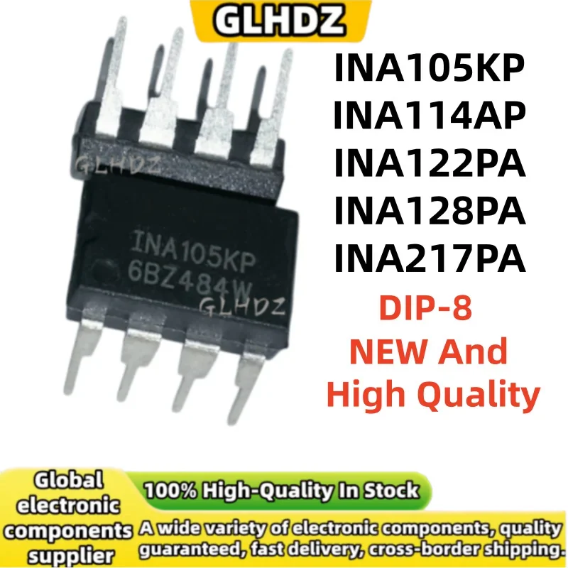 High Quality 5UNITS INA105KP INA114AP INA122PA INA128PA INA217PA DIP-8 In Stock
