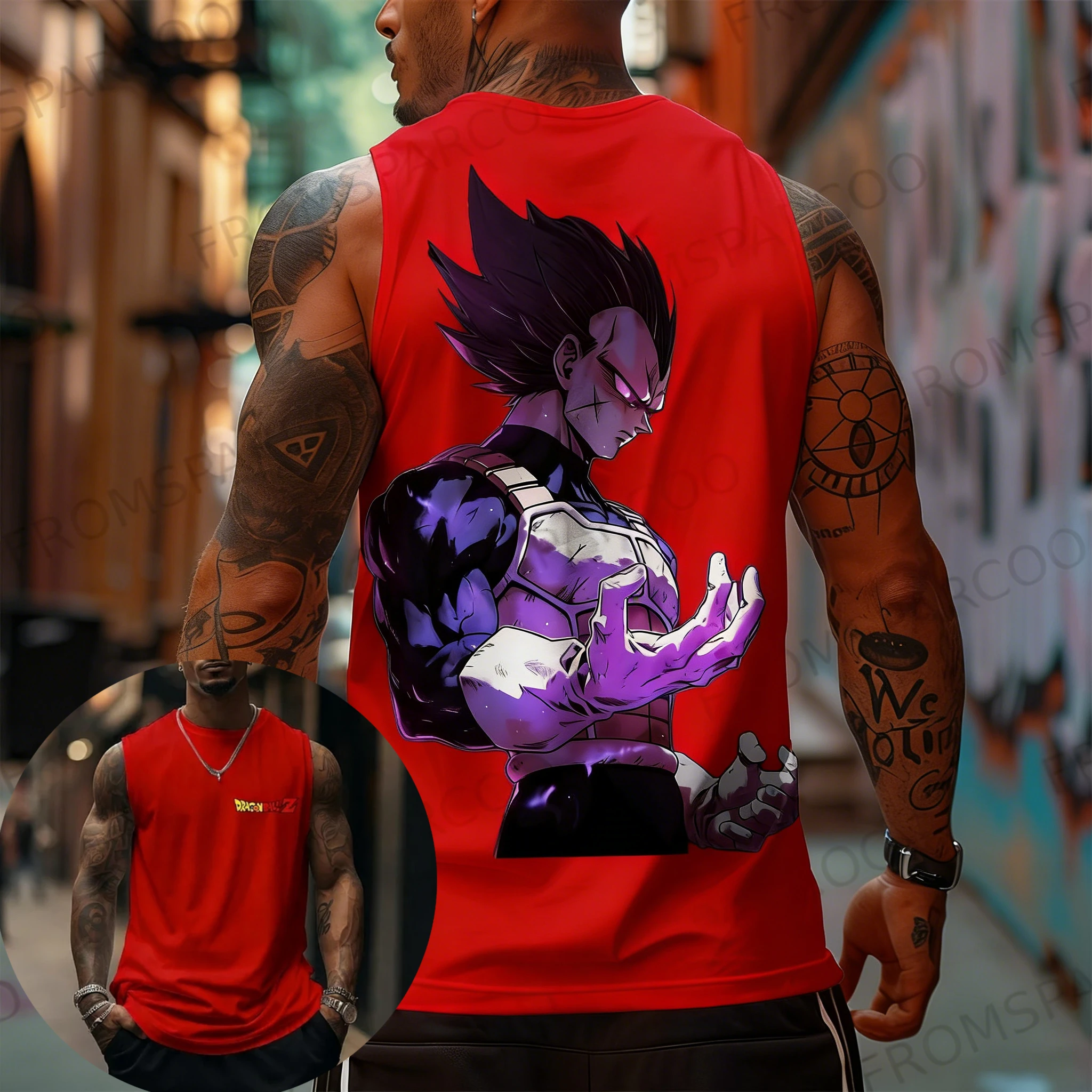 تي شيرت رجالي بطباعة دراغون بو - مراجعة Model Kit Vegeta وسعره