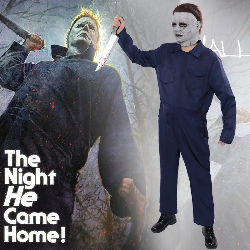 

Michael Myers Halloween Costume Cosplay Doodt Cosplay Kostuum Bloederige Kleding Feestpak Rekwisieten Voor Mannen