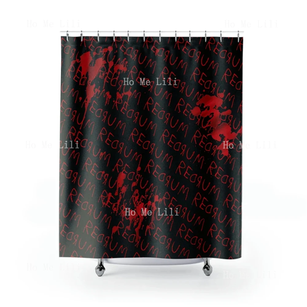 The Shining Overlook Hotel Jack Torrance Horror Movie Goth Punk Redrum Bloody Print Shower Curtains Unique Home Decor