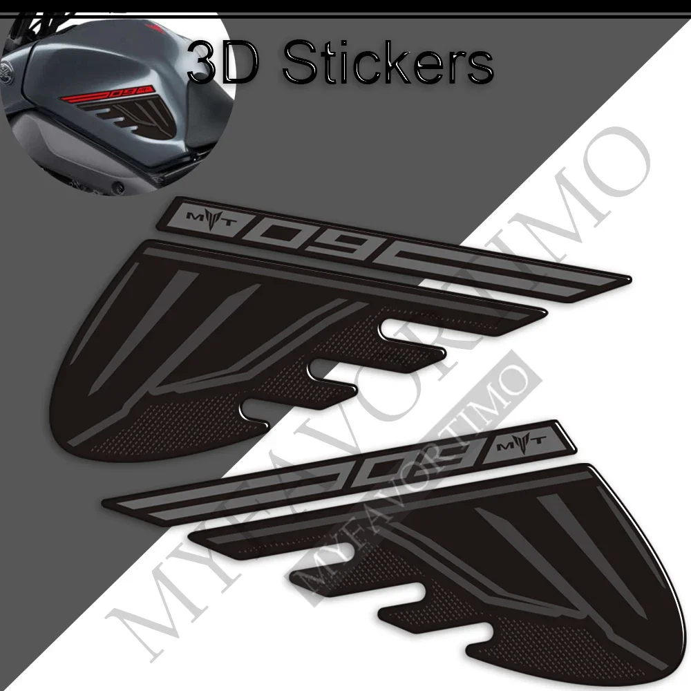 

Motorcycle Stickers Decals Gas Fuel Oil Kit Knee Tank Pad Protector For Yamaha MT09 MT FZ 09 SP MT-09 2021 2022