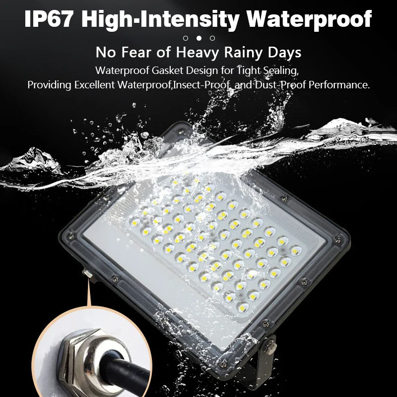 Spotlight LED Flood Light AC 220V 5 200W 150W 100W 50W 30W Outdoor LED Light Floodlight IP66 Waterproof Garden Lighting Street