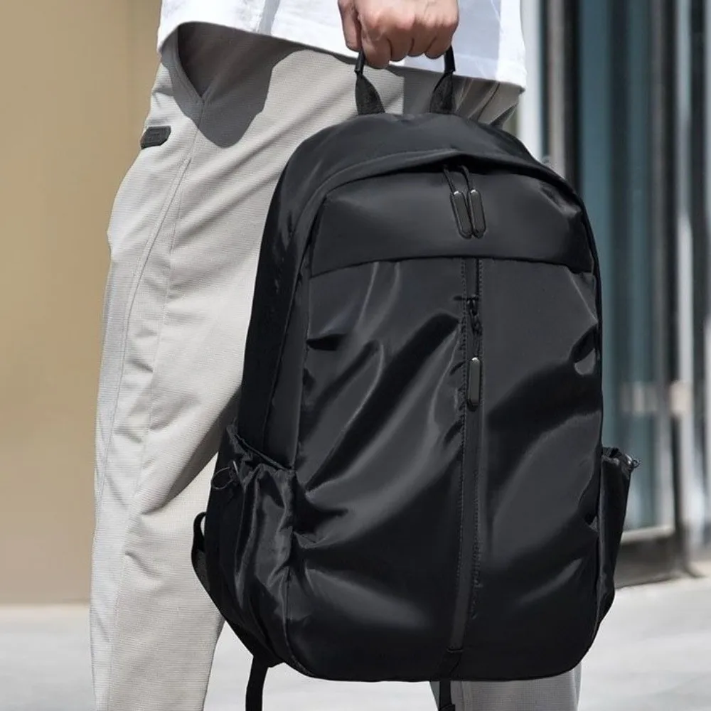 Oxford Cloth Men's Backpack Large Capacity with USB Port Laptop Backpack All-match Korean Style Students School Bag Female/Male