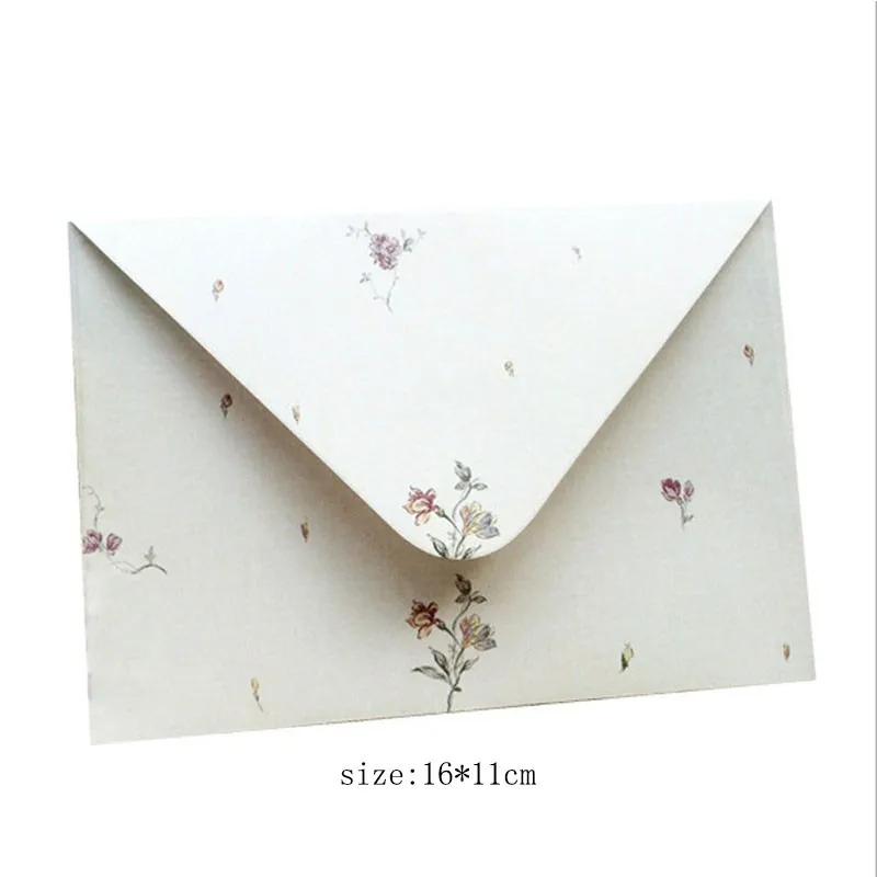 10pcs classical Vintage Flower Message Writing Paper Letter Set European Country Style Letter Paper School Stationery Supply