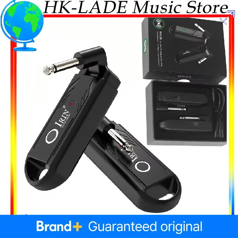 

IRIN IN-70 гитарная беспроводная система передатчик приемник UHF каналы перезаряжаемый аудио беспроводной передатчик для электрогитары