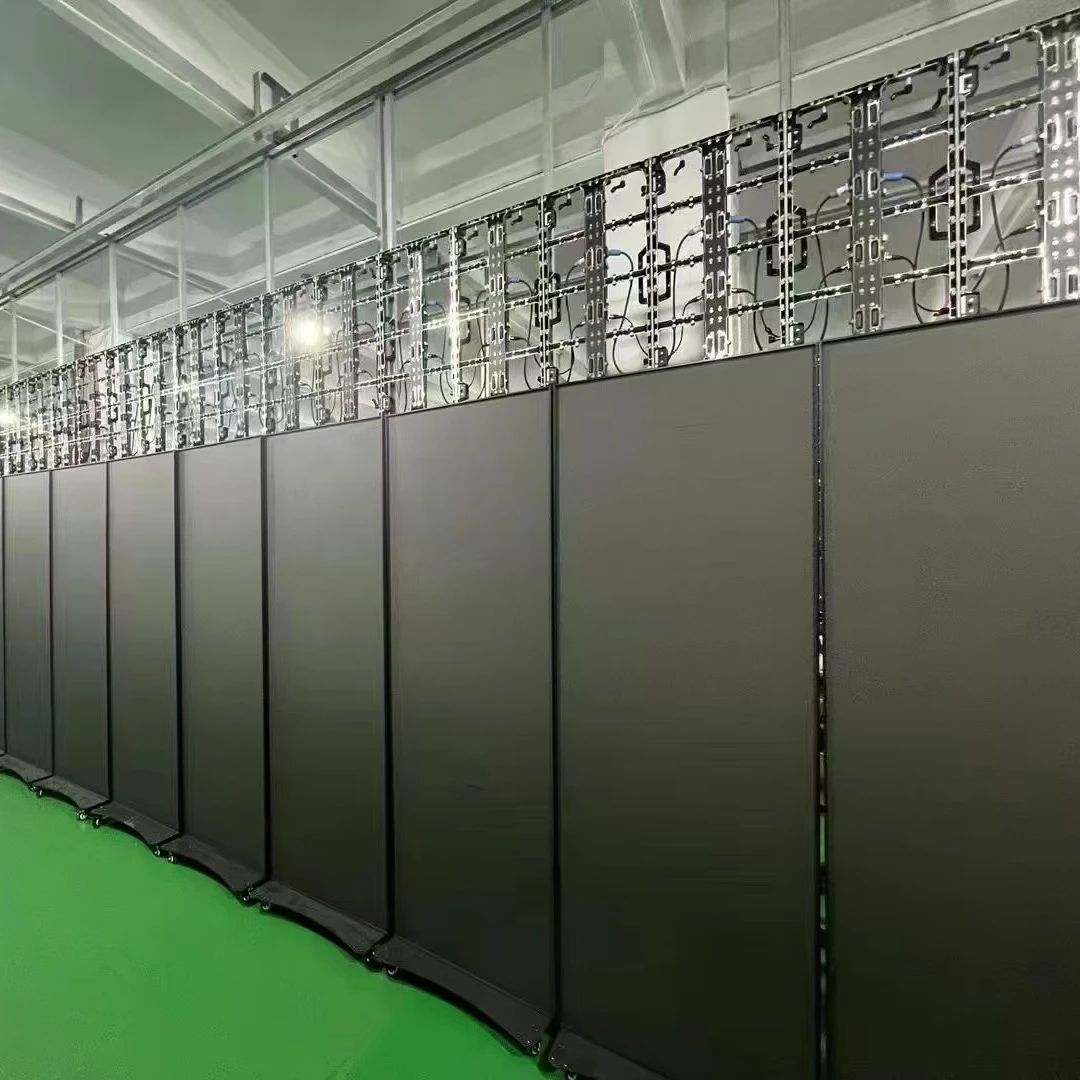 شاشة ممتدة رائجة البيع شاشة LED آلة الإعلان وصول جديدة عجلات عرض الملصق Led