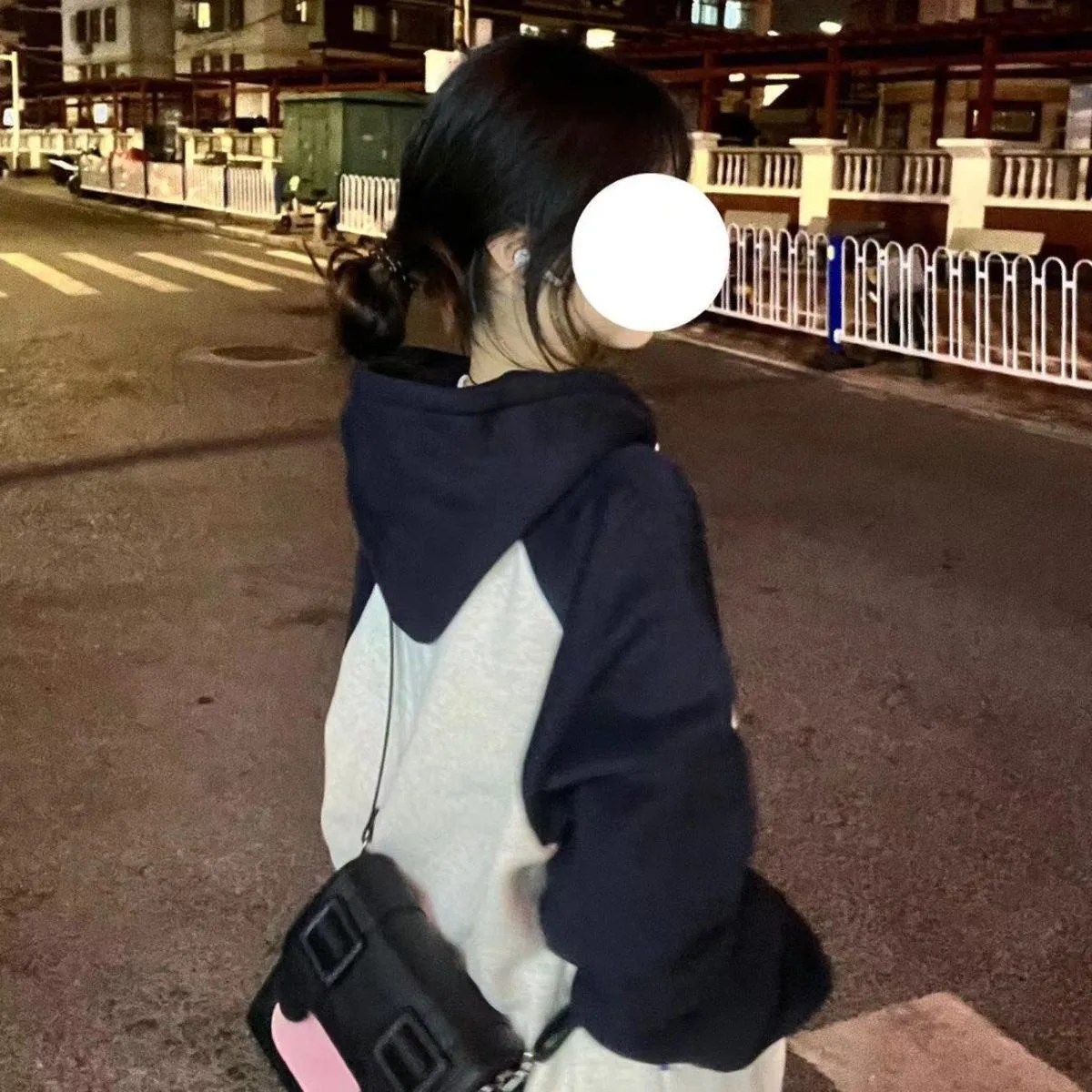 Americká vintage barevná mikina s kapucí pro ženy, volný střih, nadměrná kardiganová bunda - náhled 5