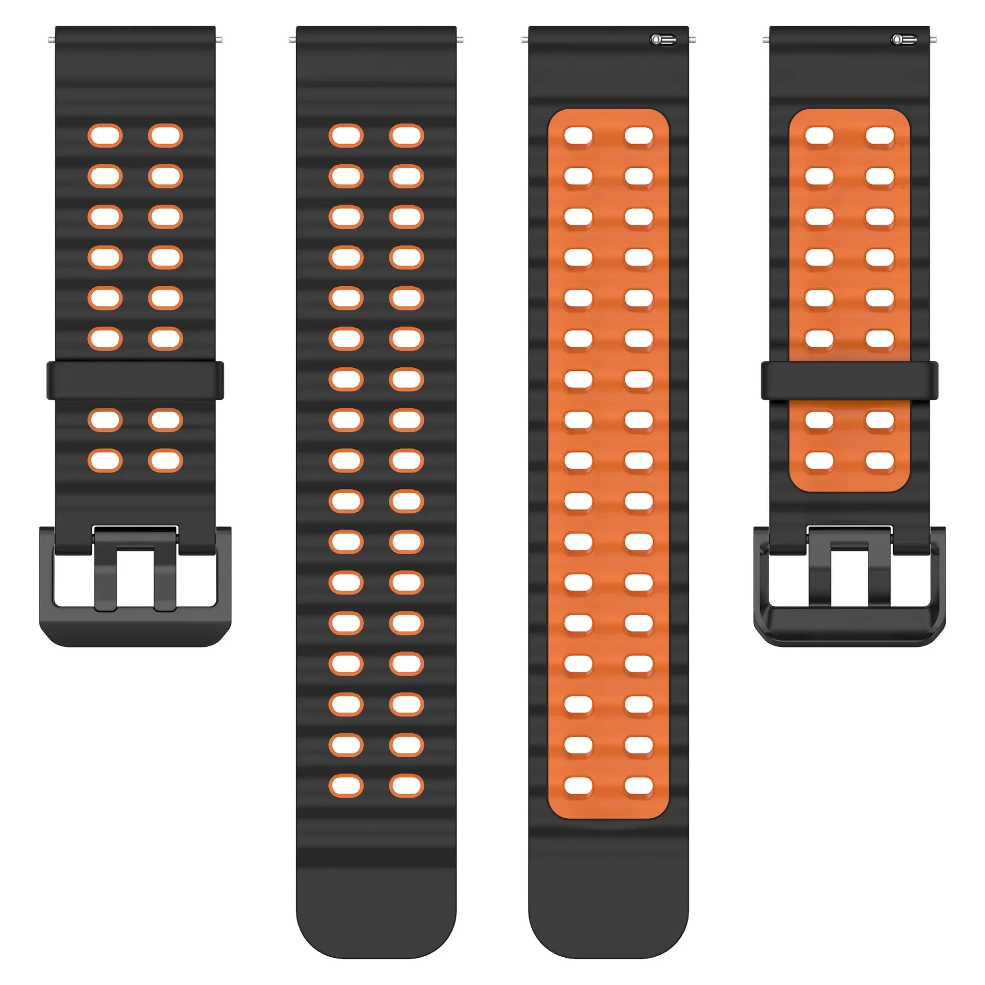 22mm Ocean Silicone Strap For COROS PACE 4 Pro/4/3/2/APEX 4 42mm Hollow Hole Design Bracelet For Amazfit Balance3 2 1/Active Max
