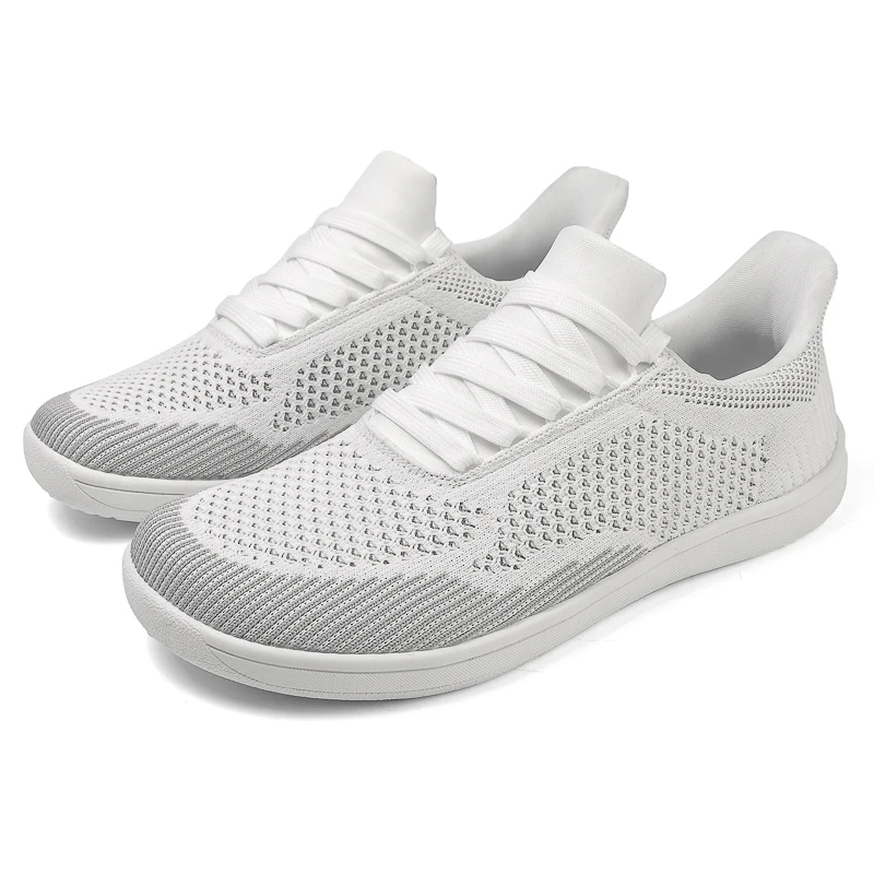 Men Women Slip On Mesh Wide Toe Shoes Minimalist Barefoot Zero Drop Wide Box Flat Shoes Casual Flats Plus Big Size 51 52 53 54