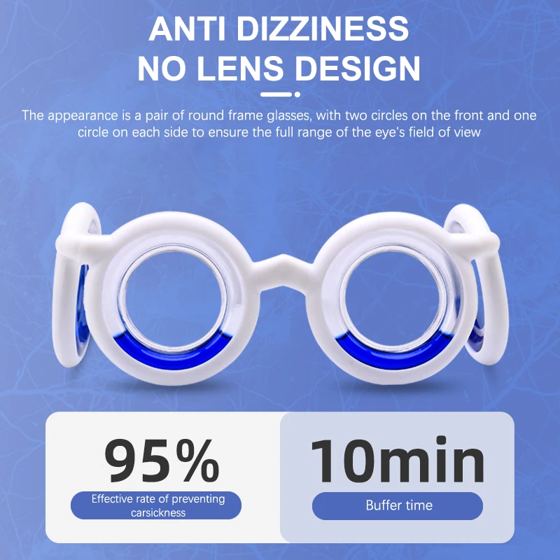 Anti-Sickness Glasses Adults Children Cars Ships Airplanes 3D Vertigo Prevention Liquid Glasses Detachable Anti-Nausea Eyewear