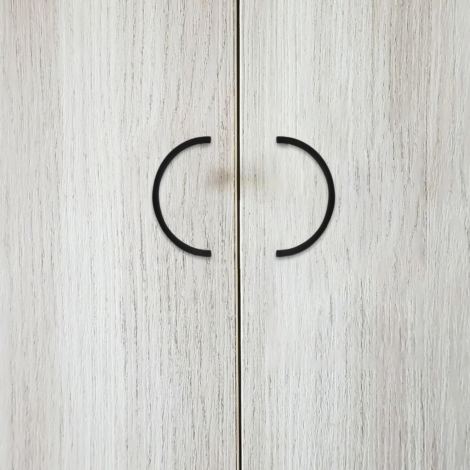 

1Set Modern Aluminum Alloy Pulls Semi Circle Cabinet Handles for Kitchen Bathroom Drawer Wardrobe Cupboard Door Hardware