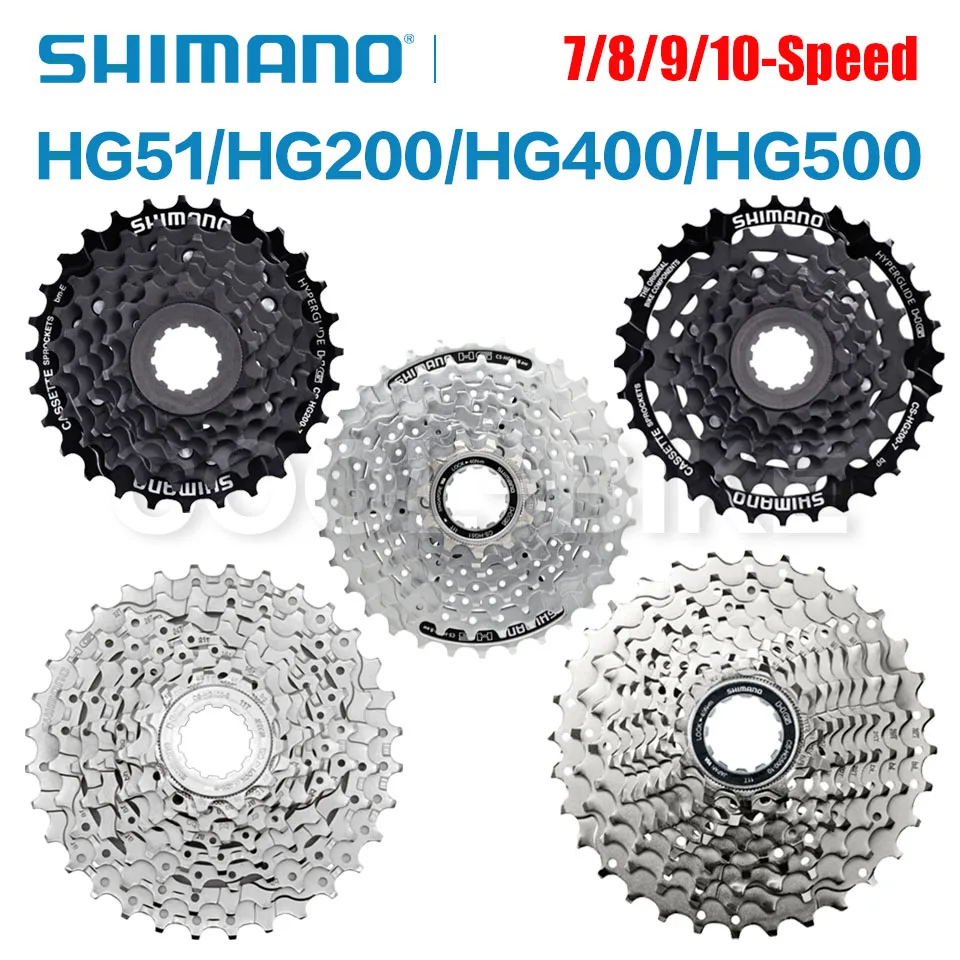 

Shimano HG51 HG200 HG400 HG500 7S 8S 9S 10S велосипедный маховик 7/8/9/10 скоростная кассета велосипедные детали