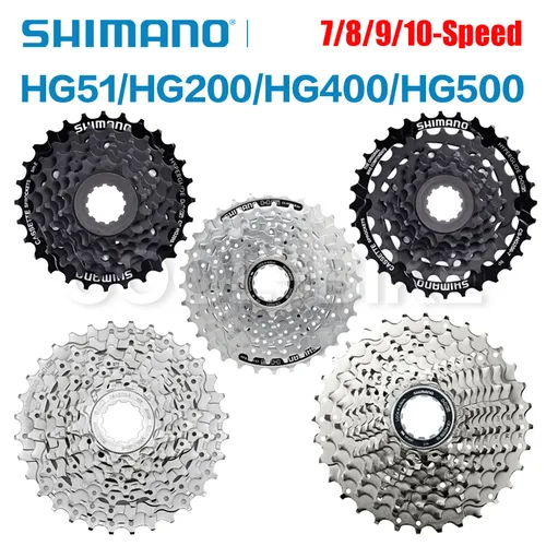 Shimano HG51 HG200 HG400 HG500 7S 8S 9S 10S bicicleta volante 7/8/9/10 velocidades casete piezas de bicicleta