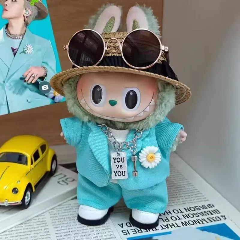 

GD G-Dragon's Same Style Clothes for 17cm Labubu Stylish Suit Concert Accessories Birthday Gift accessoires miniatures