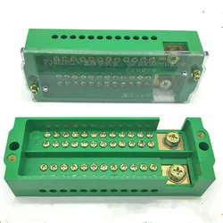 Single-Phase 12-Household Junction Box 220V Household 2-in 24-outCord Wiring Terminal Copper Row Retardant Metering Cabinet