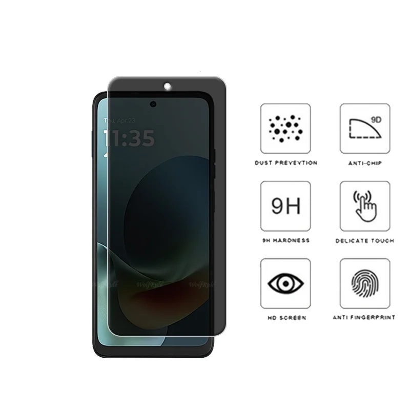 6in1 لـ Moto G Play 2026 زجاج موتورولا Moto G Play 2026 زجاج الخصوصية 9H واقي شاشة مضاد للتجسس Moto G Play 2026 زجاج عدسة #3