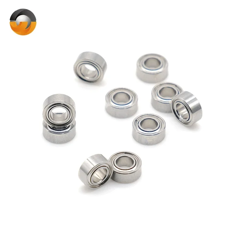 

10PCS Miniature Bearings ABEC-7 MR74ZZ 4x7x2.5 mm Metal Sealed Mini Ball Bearing For Hobby Model Cars Transmission Parts