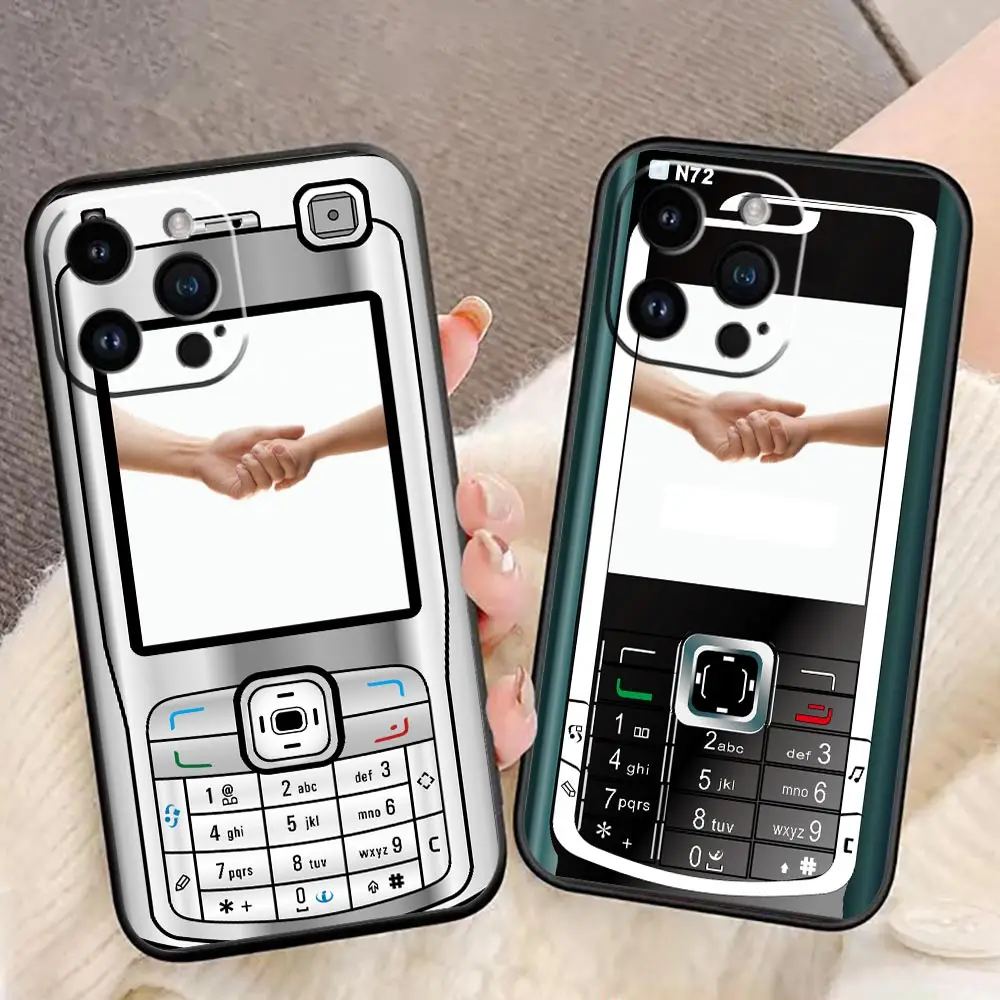 Capa de telefone para iphone 14 13 12 11 pro xs max mini x xr se apple 15 16 8 7 plus capa de telefone retro velha nostalgia para nokia