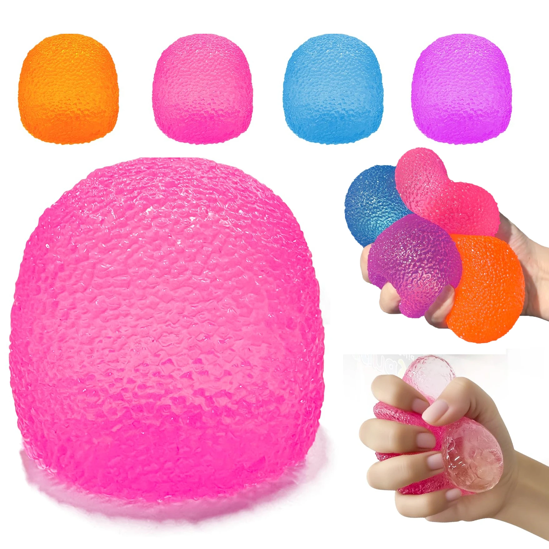 Un juguete suave y adorable para aliviar el estrés, una pelota antiestrés ultraresistente con una textura relajante que te ayuda a aliviar el estrés; también una excelente opción como regalo de cumpleaños, relleno para cestas de Pascua y recuerdos para fiestas.