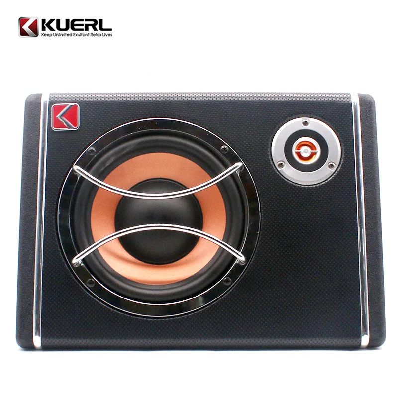 High Power Car Audio Modification Trapezoidal Ultra-Thin 12V Active 8-Inch Car Subwoofer