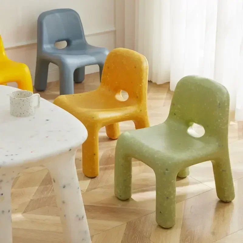 Plastic Children's Stool Nordic Modern Minimalist Home Creative Baby Writing Learning Dining Back Chair