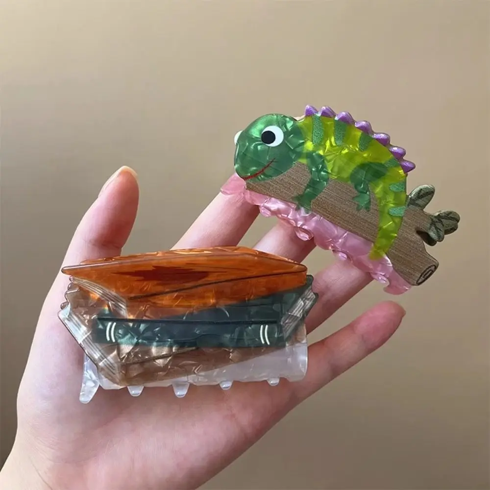 Pince à cheveux Koala en acrylique personnalisée, ours, créature marine, Animal, coiffure, dessin animé, grand requin, pour femme