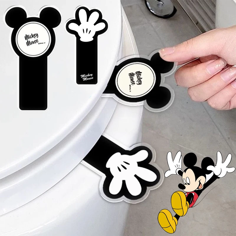 

Disney Mickey Toilet Seat Lifter Cute Sanitary Closestool Seat Cover Lift Handle Bathroom Home Toilet Seat Cover Lifter Supplies