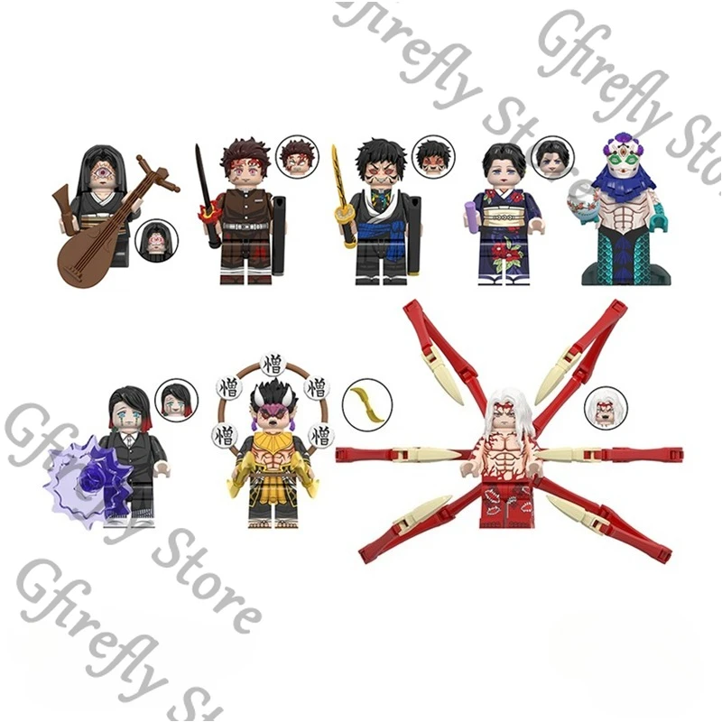 

Demon Slayer Ambitus Anime Plaything Assembly Puppet Colleagues Decorate Minifigs Q Version Action Figure Gift