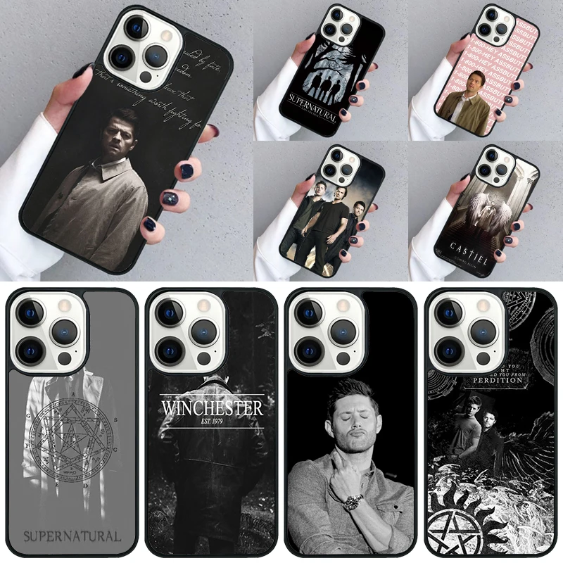 SUPERNATURAL DEAN CASTIEL WINCHESTER Phone Case For iPhone 16 15 13 14 Pro Max 11 12 Mini Plus 2022 XR XS MAX