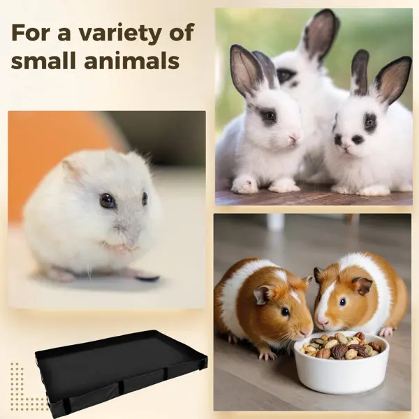 Wasserdichte Kleintierkäfigauskleidung in verschiedenen Größen, waschbare und wiederverwendbare Käfigbodenmatte, auslaufsichere Käfigauskleidung für Meerschweinchen, Hamster und Kaninchen – Detail 2