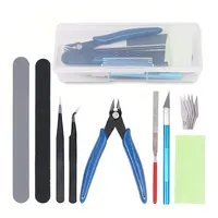 9pcs Model Basic Tools for Gundam Craft DIY Model Car Hobby Building Repairing Assembly Tool Beginner Handmade Scissors Tweezers